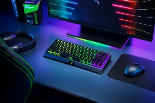 Razer BlackWidow V3 Mini HyperSpeed - Phantom Edition - Yellow Switch - US 84Z6N64 Keyboard Black