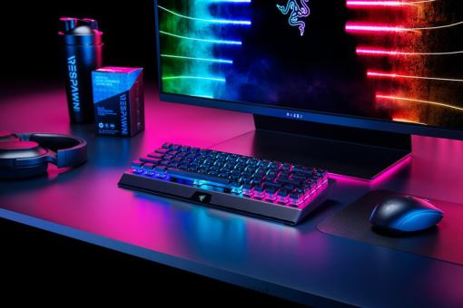 Razer BlackWidow V3 Mini HyperSpeed - Phantom Edition - Yellow Switch - US 84Z6N64 Keyboard Black